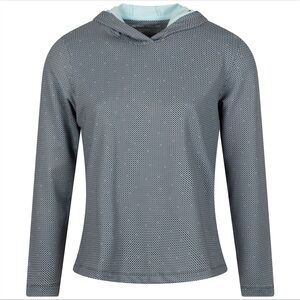 Peter Millar Womens North Star Pine Hoodie Graphite